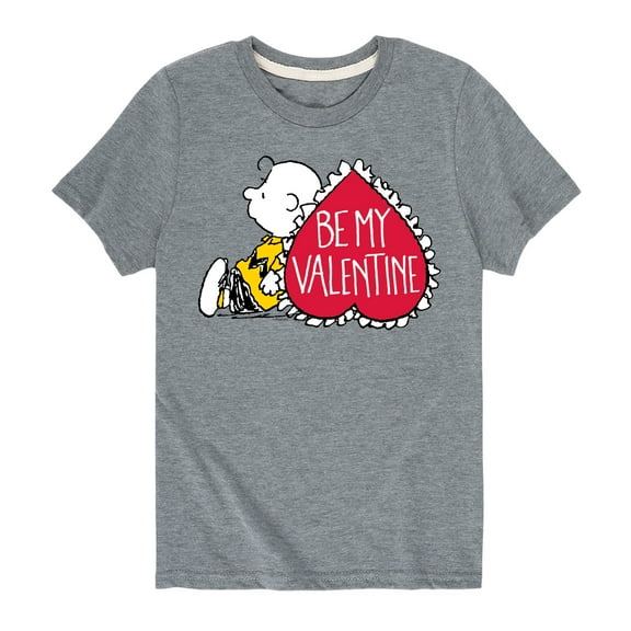 Peanuts - Be My Valentine  - Toddler And Youth Short Sleeve Graphic T-Shirt