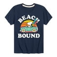 thumbnail image 1 of Peanuts - Beach Bound - Toddler and Youth Short Sleeve T-Shirt, 1 of 6