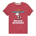 thumbnail image 1 of Peanuts - Beach Buddies - Toddler and Youth Short Sleeve T-Shirt, 1 of 6