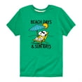 thumbnail image 1 of Peanuts - Beach Days Sun Rays - Toddler and Youth Short Sleeve T-Shirt, 1 of 6