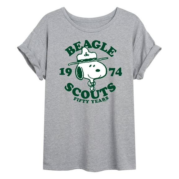 Peanuts - Beagle Scout 50 Years - Juniors Ideal Flowy Muscle T-Shirt