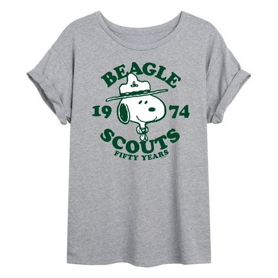 Peanuts - Beagle Scout 50 Years - Juniors Ideal Flowy Muscle T-Shirt