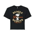 thumbnail image 1 of Peanuts - Beagle Scout 50 Yr Badge - Juniors Cropped Cotton Blend T-Shirt, 1 of 5