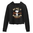 thumbnail image 1 of Peanuts - Beagle Scout 50 Yr Badge - Juniors Cropped Pullover Hoodie, 1 of 5