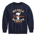 thumbnail image 1 of Peanuts - Beagle Scout 50 Yr Badge - Toddler & Youth Crewneck Fleece Sweatshirt, 1 of 5