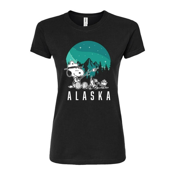 Peanuts - Beagle Scout Alaska - Juniors Fitted Graphic T-Shirt