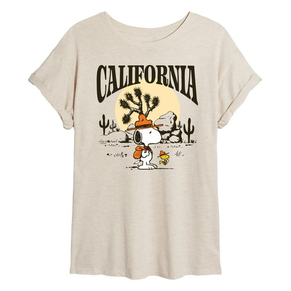 Peanuts - Beagle Scout California - Juniors Ideal Flowy Muscle T-Shirt