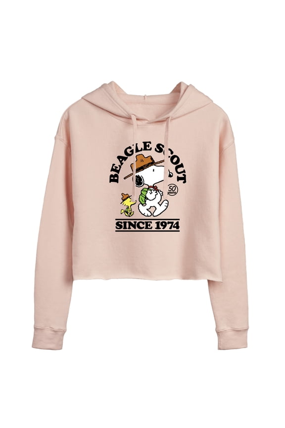 - Beagle Scout Since 1974 - Juniors Cropped Pullover Hoodie