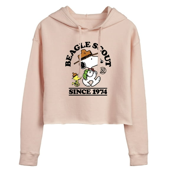 Peanuts - Beagle Scout Since 1974 - Juniors Cropped Pullover Hoodie
