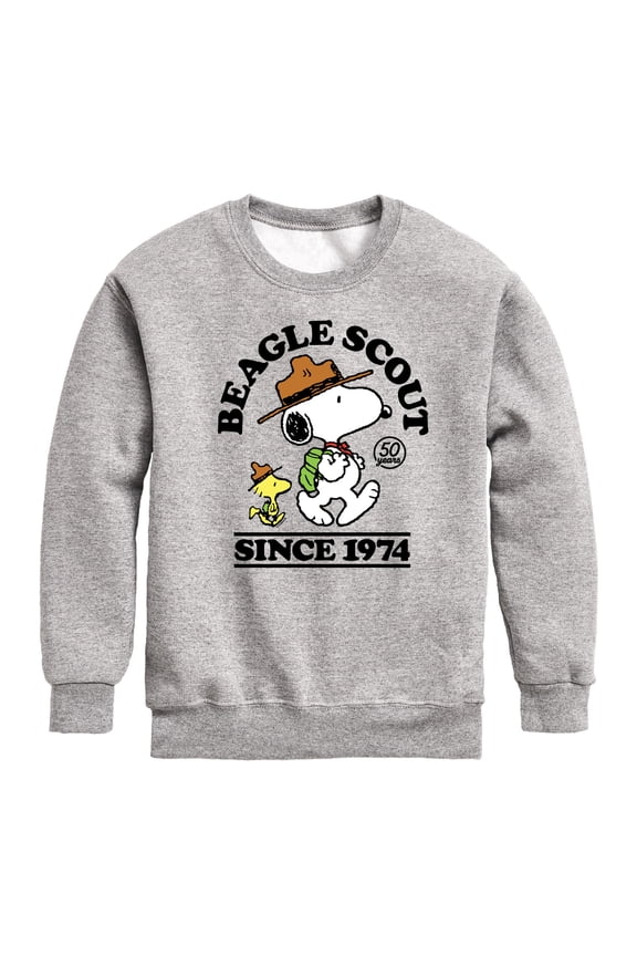 - Beagle Scout Since 1974 Graphic Long Sleeve Fleece Sweatshirt