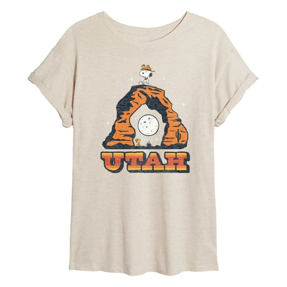 Peanuts - Beagle Scout Utah - Juniors Ideal Flowy Muscle T-Shirt