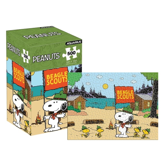 Peanuts Beagle Scouts 500-Piece Jigsaw Puzzle (Vertical Box)