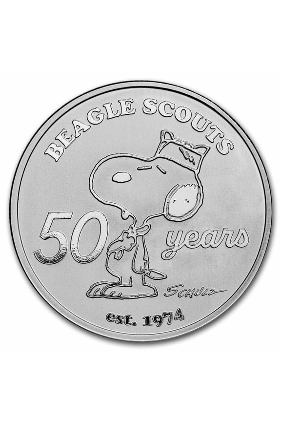 Beagle Scouts 50th Anniversary 1 oz Silver Round