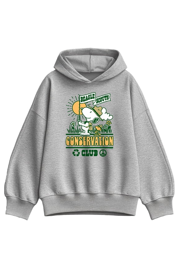- Beagle Scouts Conservation Club - Ladies Oversized Fleece Hoodie Sweatshirt