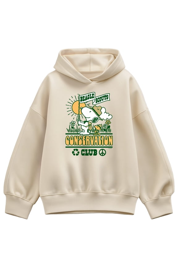- Beagle Scouts Conservation Club - Ladies Oversized Fleece Hoodie Sweatshirt