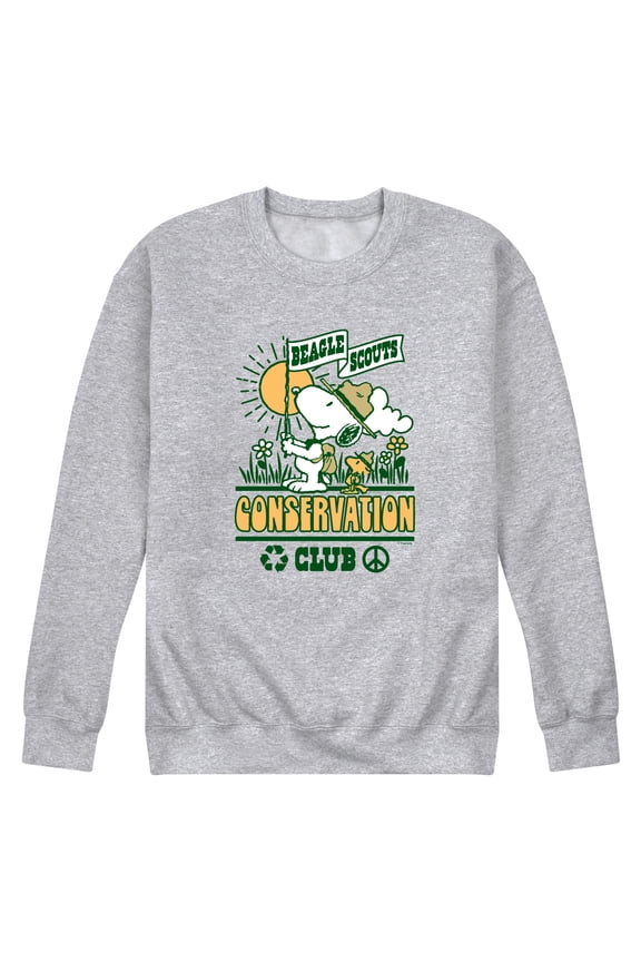 - Beagle Scouts Conservation Club - Men's Long Sleeve Crew Fleece Sweatshirt