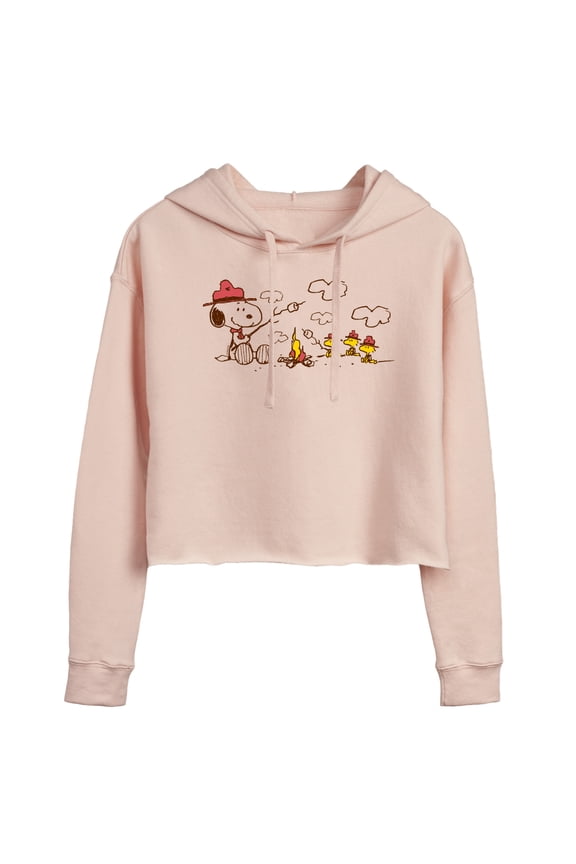- Beagle Scouts Fire - Juniors Cropped Pullover Hoodie