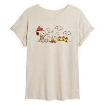 Peanuts - Beagle Scouts Fire - Juniors Ideal Flowy Muscle T-Shirt