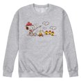 thumbnail image 1 of Peanuts - Beagle Scouts Fire - Men's Crew Neck Fleece Pullover, 1 of 5