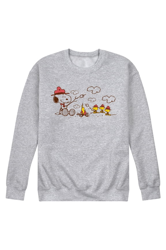 - Beagle Scouts Fire - Men's Crew Neck Fleece Pullover