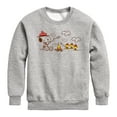 thumbnail image 1 of Peanuts - Beagle Scouts Fire - Toddler & Youth Crewneck Fleece Sweatshirt, 1 of 5