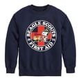 thumbnail image 1 of Peanuts - Beagle Scouts First Aid - Toddler & Youth Crewneck Fleece Sweatshirt, 1 of 5