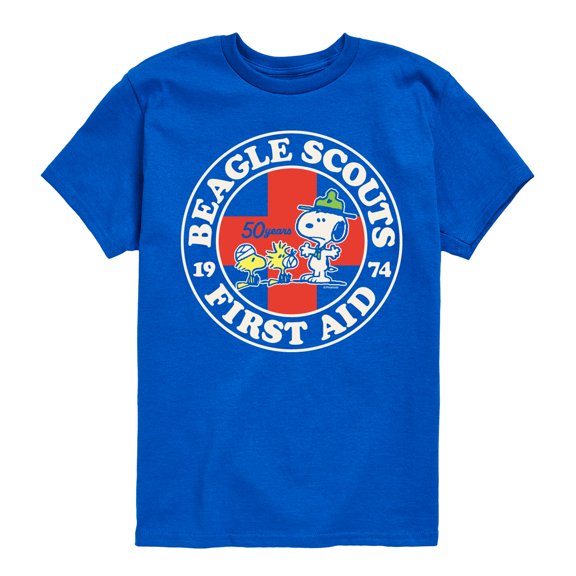Peanuts - Beagle Scouts First Aid - Toddler & Youth Short Sleeve Graphic T-Shirt