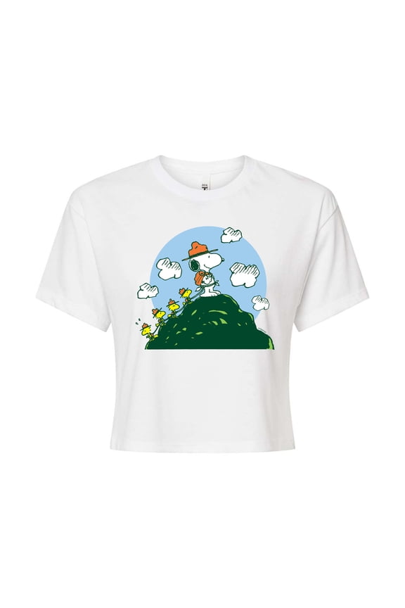 - Beagle Scouts Hill - Juniors Cropped Cotton Blend T-Shirt