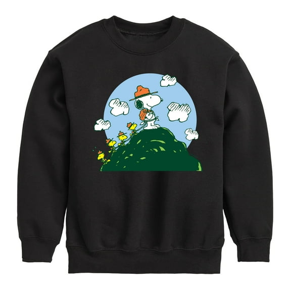 Peanuts - Beagle Scouts Hill - Toddler & Youth Crewneck Fleece Sweatshirt