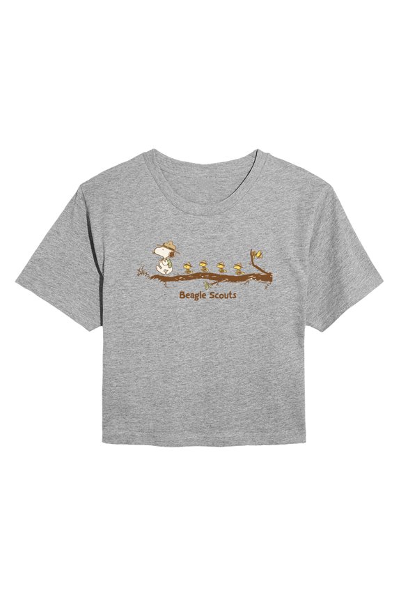 - Beagle Scouts - Juniors Cropped Short Sleeve Graphic T-Shirt