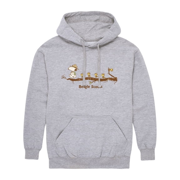 Peanuts - Beagle Scouts - Men's Long Sleeve Fleece Pullover Hoodie