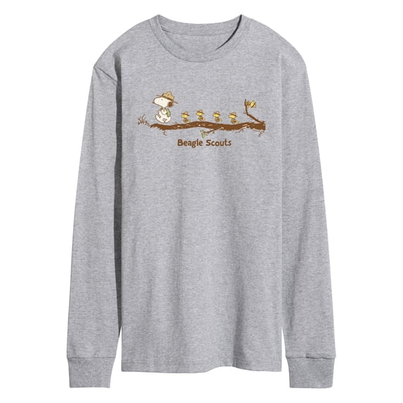 Peanuts - Beagle Scouts - Men's Long Sleeve Graphic T-Shirt