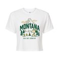 thumbnail image 1 of Peanuts - Beagle Scouts Montana  - Juniors Cropped Cotton Blend T-Shirt, 1 of 5