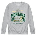 thumbnail image 1 of Peanuts - Beagle Scouts Montana - Men's Crew Neck Fleece Pullover, 1 of 5