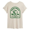 thumbnail image 1 of Peanuts - Beagle Scouts One Color Badge - Women's Oversized T-Shirt, 1 of 5