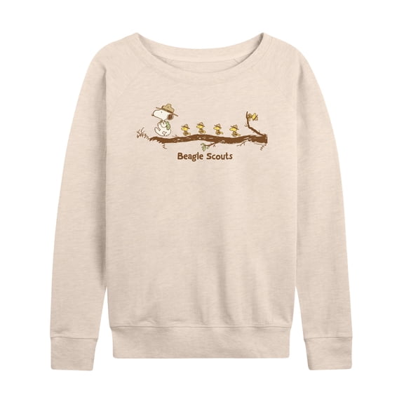 Peanuts - Beagle Scouts - Women's French Terry Long Sleeve Pullover
