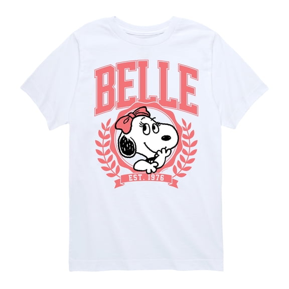 Peanuts - Belle Collegiate - Toddler And Youth Short Sleeve Tee