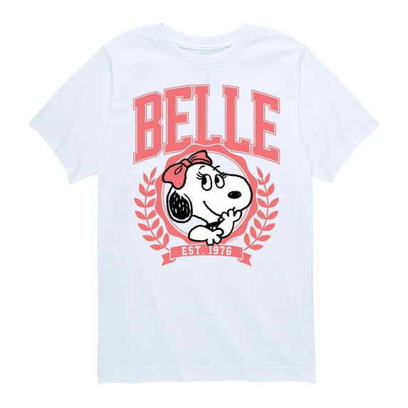 Peanuts - Belle Collegiate - Toddler And Youth Short Sleeve Tee