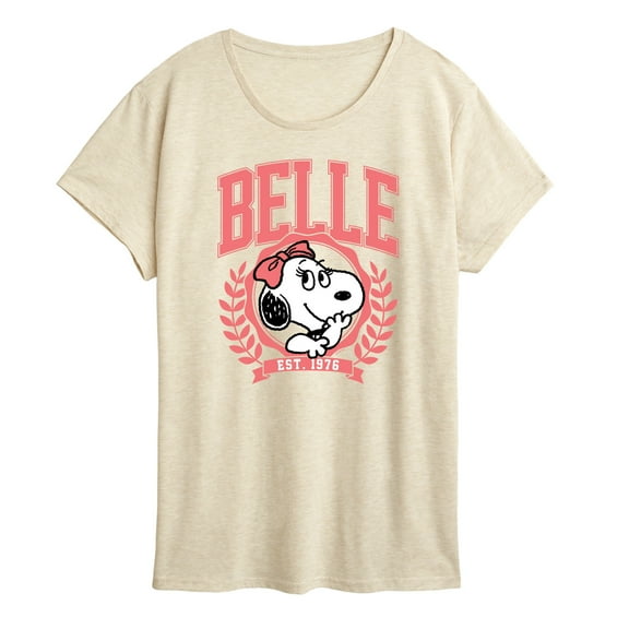 Peanuts - Belle Collegiate - Women's Short Sleeve Graphic T-Shirt