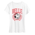 thumbnail image 1 of Peanuts - Belle Collegiate - Women's Short Sleeve Graphic T-Shirt, 1 of 6