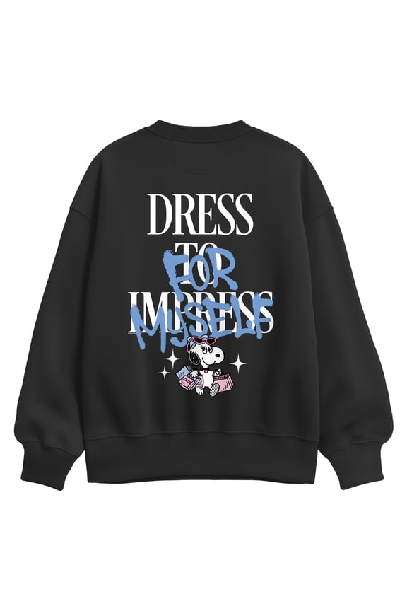 - Belle Dress for Myself - Women's Oversized Fleece Crew Sweatshirt