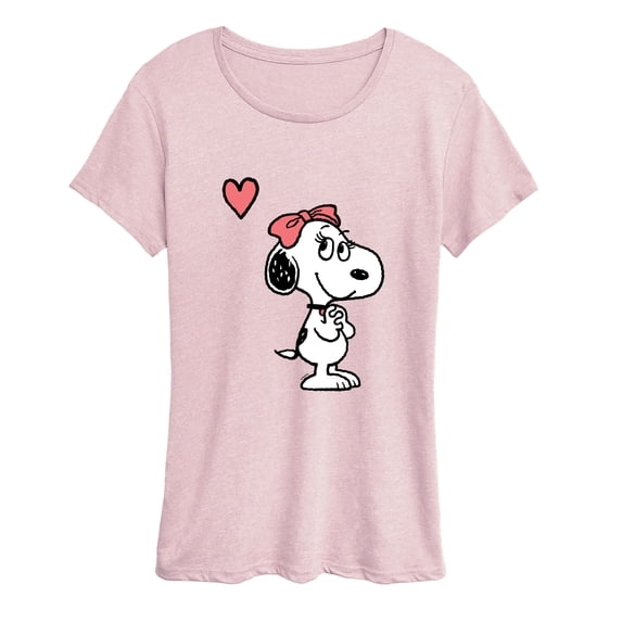 Peanuts - Belle Heart - Women's Short Sleeve Graphic T-Shirt
