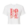 thumbnail image 1 of Peanuts - Belle Love - Juniors Cropped Graphic T-Shirt, 1 of 6
