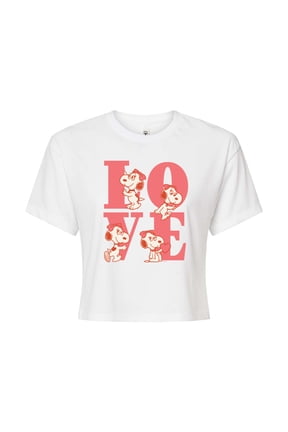 - Belle Love Cropped Graphic T-Shirt