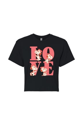 - Belle Love Cropped Graphic T-Shirt