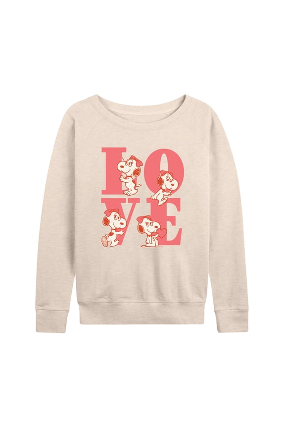 - Belle Love - Women's French Terry Pullover Long Sleeve Shirt
