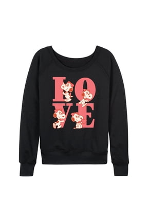 - Belle Love - Women's French Terry Pullover Long Sleeve Shirt
