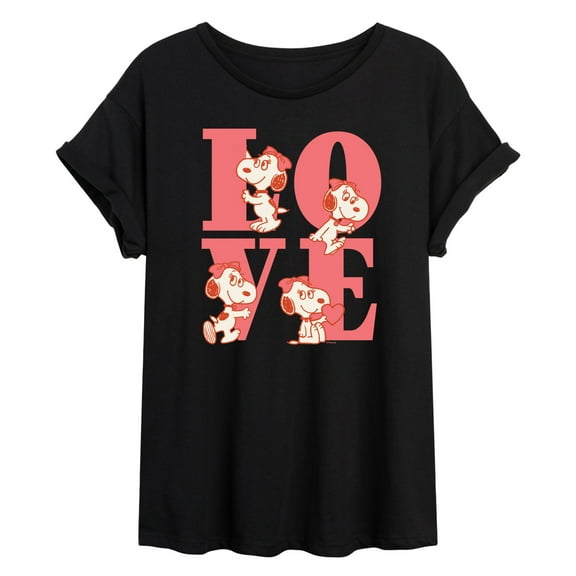 Peanuts - Belle Love - Women's Oversized Graphic T-Shirt