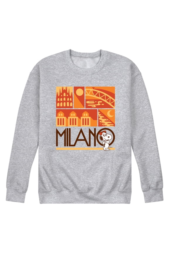 - Belle Milano - Men's Long Sleeve Crew Fleece Sweatshirt