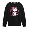 thumbnail image 1 of Peanuts - Belle Multi Color Paw Prints - Toddler And Youth Long Sleeve Graphic T-Shirt, 1 of 5